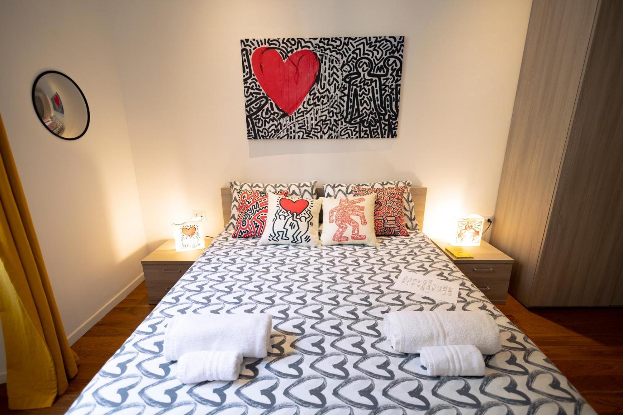 The Keith Haring Room - Private Bedroom Mailand Exterior foto
